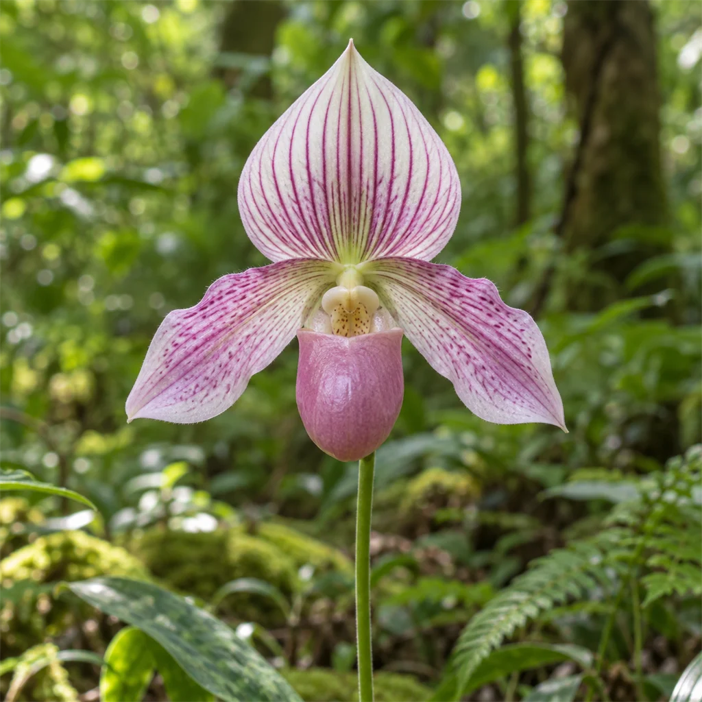 Delénat’s slipper orchid